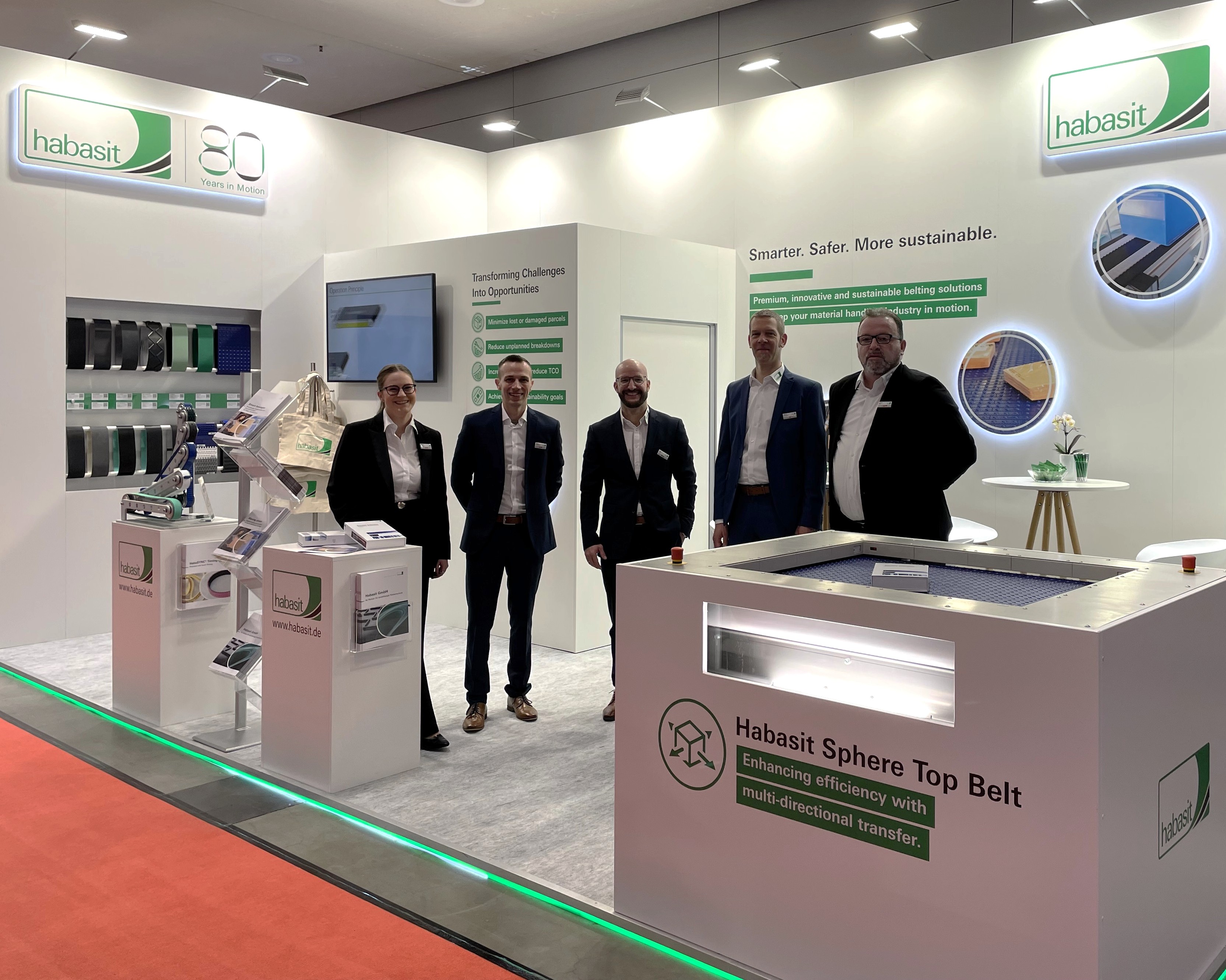 Habasit team at LogiMAT 2026 in Stuttgart